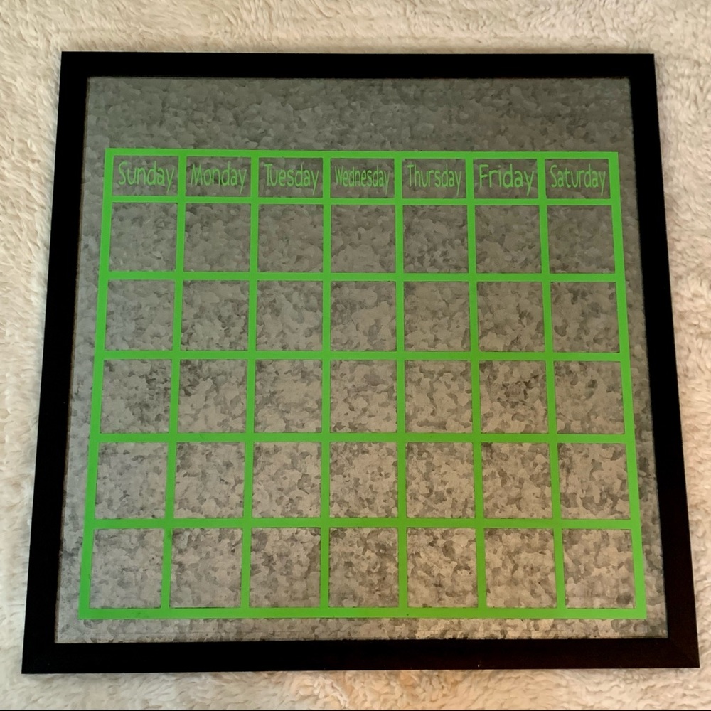 Weekly dry erase board calendar K